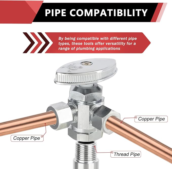 20PCS EFIELD Dual Compression Outlet Multi-Turn FIP Angle Stop Valve | 1/2" Fip - Image 4