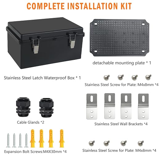 Electrical Junction Box, IP67 Waterproof Outdoor Box ABS Plastic Enclosure - Image 7