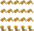 PEX Fittings, Pex 1/2" x 3/4" Male Threaded NPT Elbow Adapter, Brass Crimp by Seelink