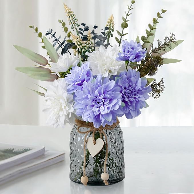 Fake Flowers in Vase, Faux Flowers in Vase, Table Centerpieces by LEFTOVER