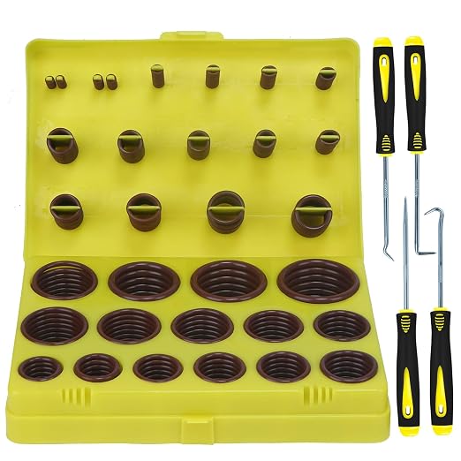 ZDBB 382 PCS SAE FKM Viton O Ring Assortment Kit 30 Sizes Fluorocarbon Oring by ZDBB