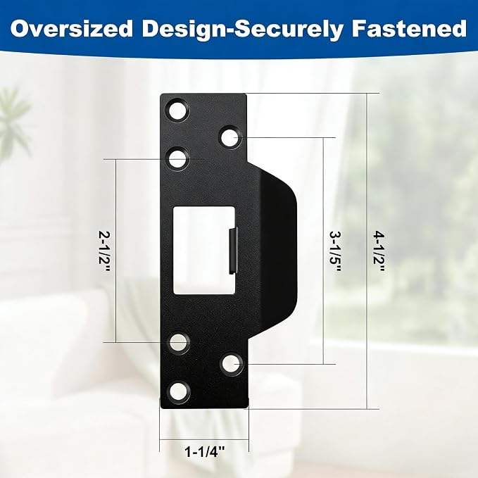 Black U 9553 Door Reinforcement Plate Kit - Image 5