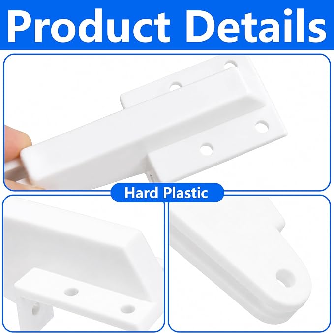 4 Pcs Door Jamb Bracket Hardware, Storm Door Closer Bracket Replacement | - Image 3