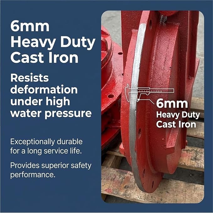 Heavy Duty Drain Check Valve Flange Flap Gate | Grivity Closure System | - Image 2