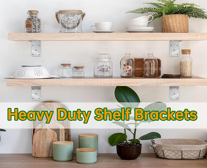 Heavy Duty L Brackets 5x5x2.5 for Wood, Metal Shelf Brackets, 90 Degree Corner - Image 7
