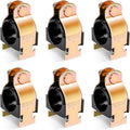 6 Pack Rubber Cushion Pipe Clamps, Mount Copper Piping, PEX Pipe, CVPC Tubing by LBGProducts