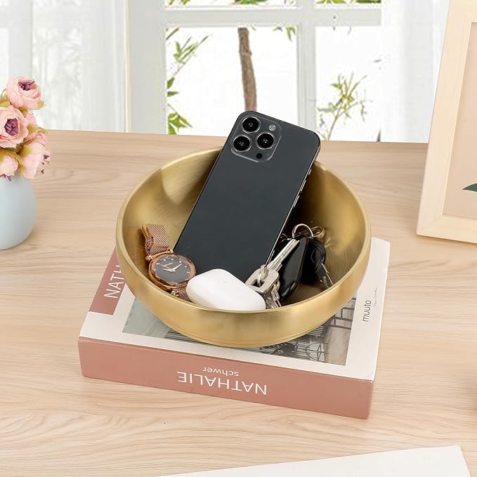 7.4 Inch Key Bowl for Entryway Table, Catch All Bowls for Kitchen Counter - Image 2