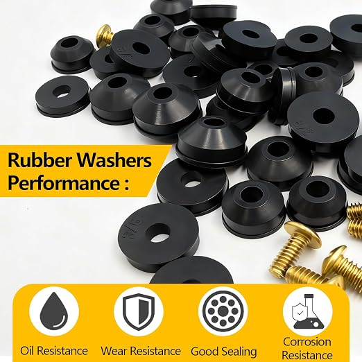 114-Piece 12 Sizes Faucet Washers Assorted Kit - Image 5