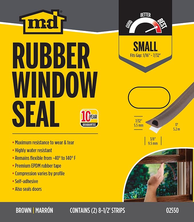 All Weather EPDM Rubber weatherstripping, P Seal Door Seal - Image 6