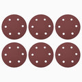 HARFINGTON 15 Pcs 9 Inch Sanding Discs 100 Grit Red Aluminum Oxide 6 Hole | by HARFINGTON