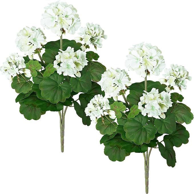 FOREST PRINCE 18"Artificial Geraniums by ForestPrince