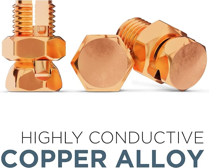 THE CIMPLE CO 10 Pack, Size #8 Copper Split-Bolt Connectors 8 AWG - Image 7