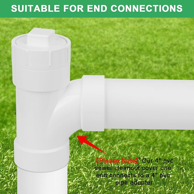 4" PVC Sewer Cleanout Adapter - Image 3