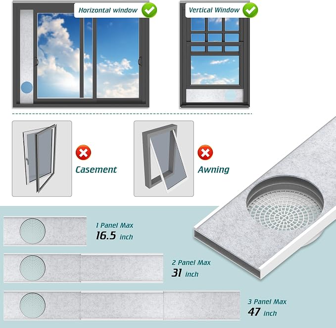 Daisypower Portable Air Conditioner Window Kit - Image 4