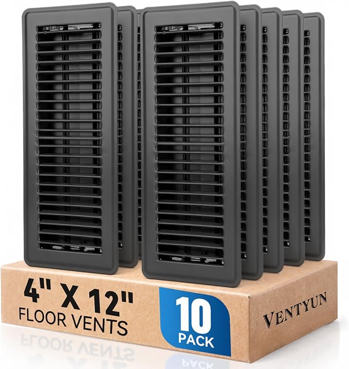 4" x 12" Floor Register Vent Covers 10-Pack by VENTYUN