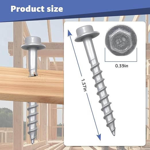 Connector Screws #9 x 1-1/2"Structural Screws/Joist Hanger Screws | - Image 2
