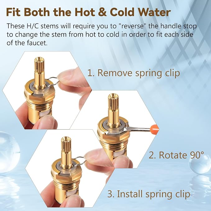 Enhon 2 Pack Faucet Cartridge Compatible - Image 4