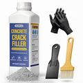 Concrete Crack Filler Heavy-Duty Dry Granular Mortar Repair Kit, 3 lb Gray | by Unknown