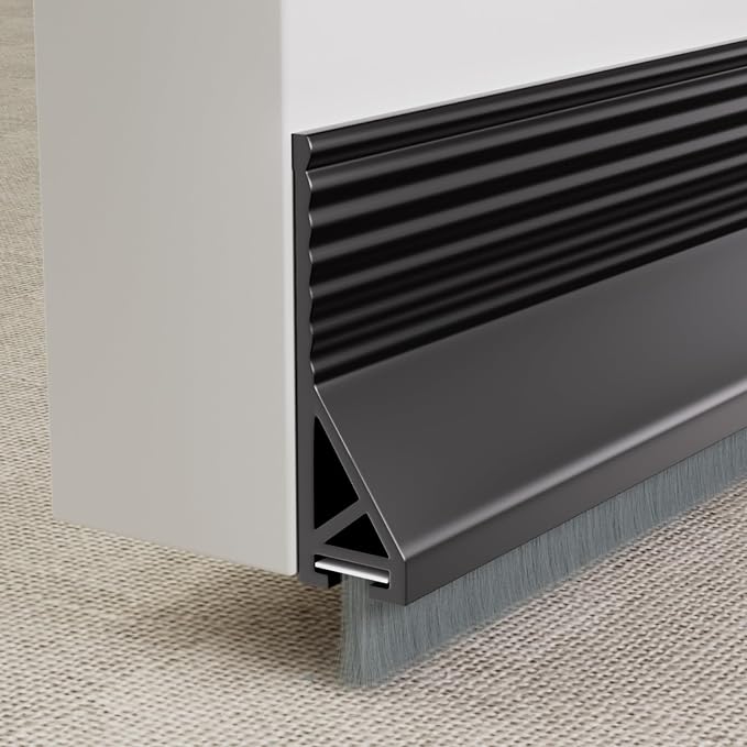 KNEELISA 39”X 2 Pack Door Sweep Brush Bottom Exterior & Interior, Silicone | by KNEELISA