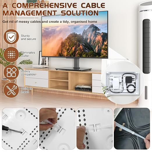 9" in Wall TV Media Box for Device & Cable Management Hidden Outlet Box - Image 6