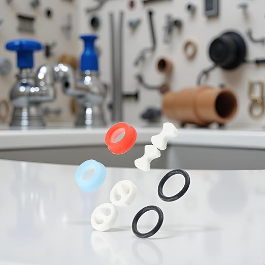 2 Set/8 Pcs Pleochroic Faucet WashersAssortment Kit, Ceramic Disc Cartridges - Image 3