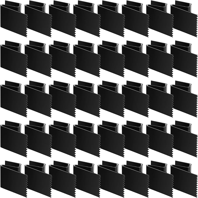 40 Pack Hurricane Window Clips Fit 1/2 Inch Thick Plywood Carbon Steel by Dunzy