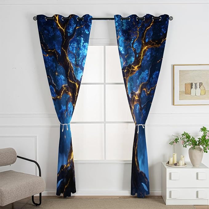 Ancient Trees in the Forest Curtains, Giant Ancient Tree Blackout Curtains 96 - Image 3