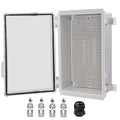 Waterproof Electrical Box, IP67 Junction Box Stainless Steel Latch Hinged Clear by YETLEBOX