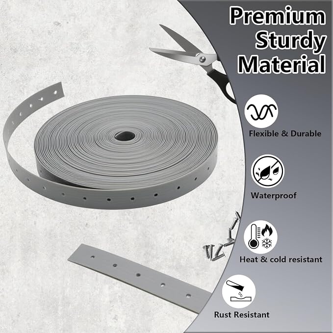Plastic Hanger Strap 3/4 Inch x 30 FT, Heavy Duty Strong Support Flexible Pipe - Image 3