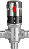 FUGO 1/2 NPT Thermostatic Mixing Valve, Water Mixing Valve by FUGO