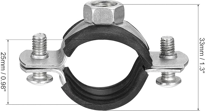 uxcell Adjustable Pipe Bracket Clamp - Image 3