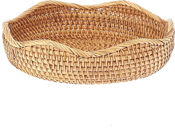 Hipiwe 10" Round Wicker Basket Key Bowl - Image 9