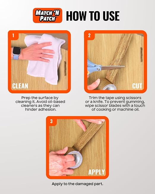 MATCH 'N PATCH Wood Grain Repair Tape - Image 5