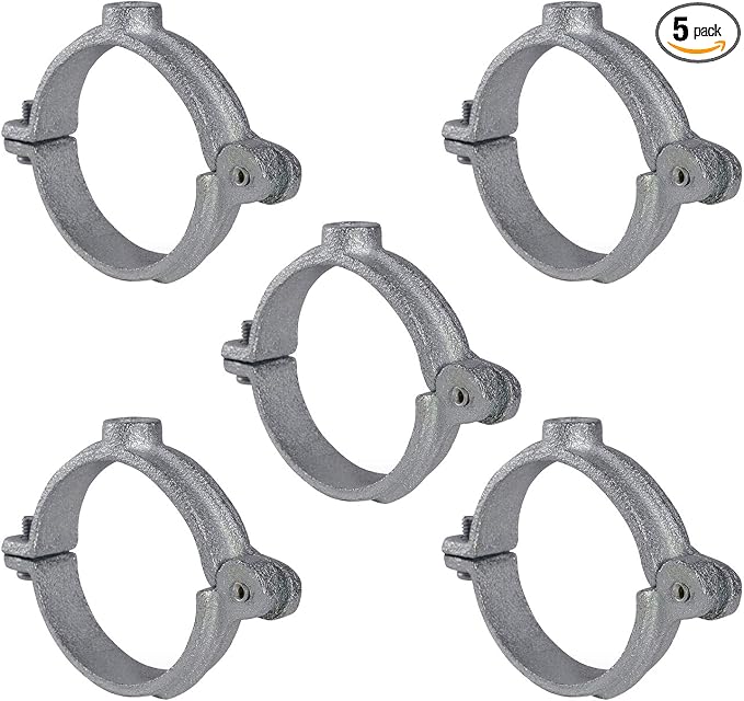 HIGHCRAFT HINGG-112-5 Industrial Decor Hinged Split Ring Pipe Hanger 1-1/2 in. by Highcraft