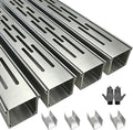 304 Stainless Steel Trench Drain Kit, Narrow Channel Drain by SUIGDRR