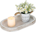 Hanobe 15" White Oval Decorative Trays by Hanobe