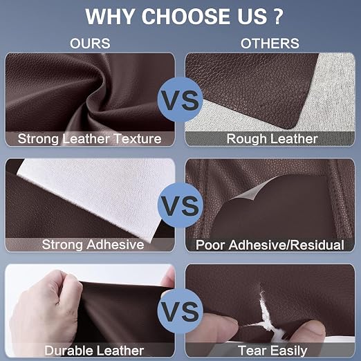 Leather Repair Patch, 24 x 54 Inch, Self Adhesive Leather Repair Tape, Large - Image 5