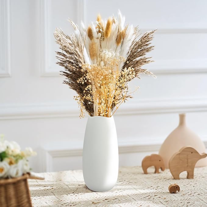 White Vases Set of 10, Small Ceramic Flower Vases Bulk Bud Vases - Image 5