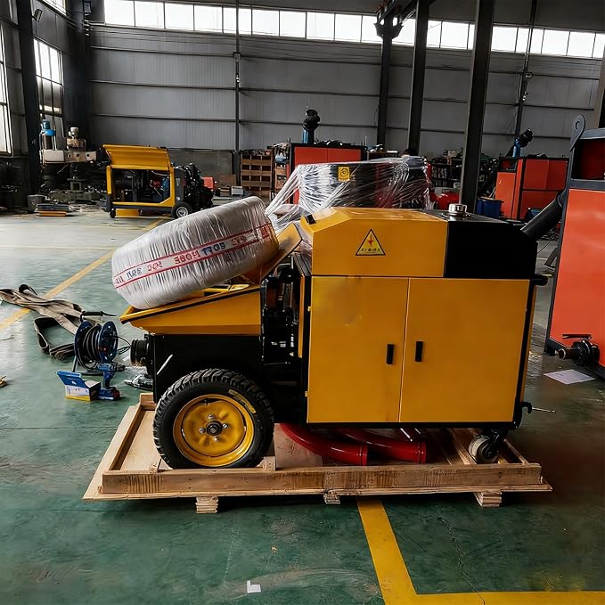 Portable Concrete Pump Hydraulic Small Cement Mortar Line Pump Machine | Small by Unknown