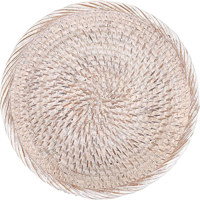 Hipiwe Small Key Basket Bowl for Entryway 7.6" Round Woven Wicker Basket | - Image 7