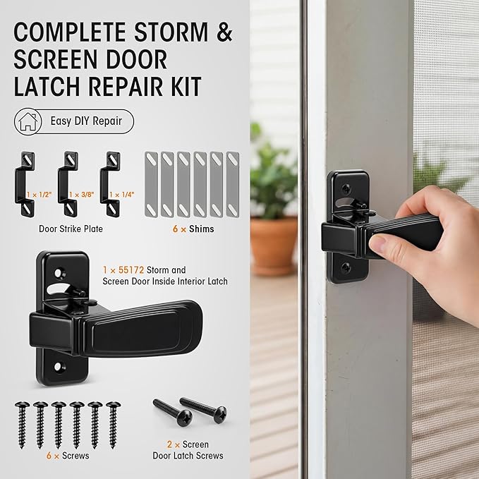 Storm & Screen Door Latch Replacement Kit - Image 2