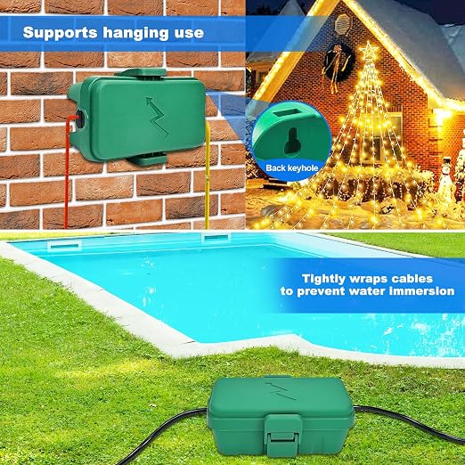 Hrensaw 3PCS Small Weatherproof Electrical Connection Box, Outdoor Electrical - Image 5
