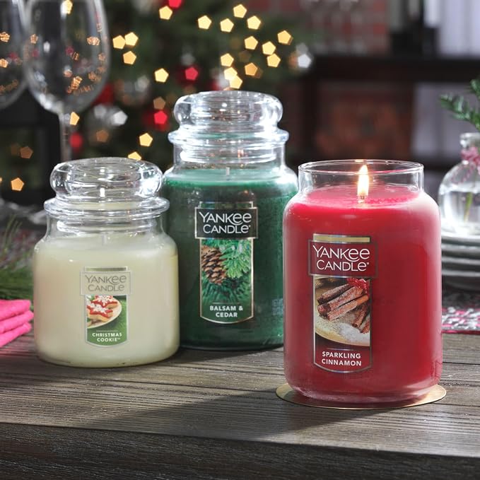 Yankee Candle Sparkling Cinnamon Scented, Classic 22oz Large Jar Single Wick - Image 9