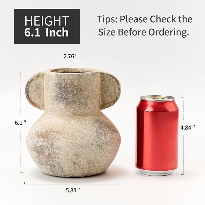 Emotionally Grounded Vase, Vaseking Ceramic Rustic Vase - Image 3