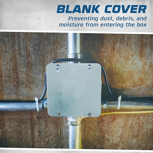 4-11/16" Inch Blank Cover for Electrical Boxes - Image 4
