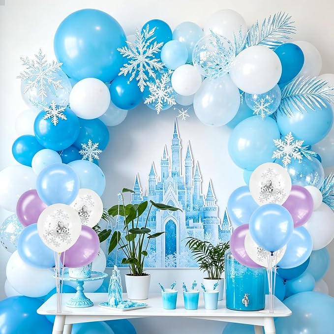 TONIFUL 4 Macaron Blue Purple Balloon Stand Balloon Centerpieces - Image 6