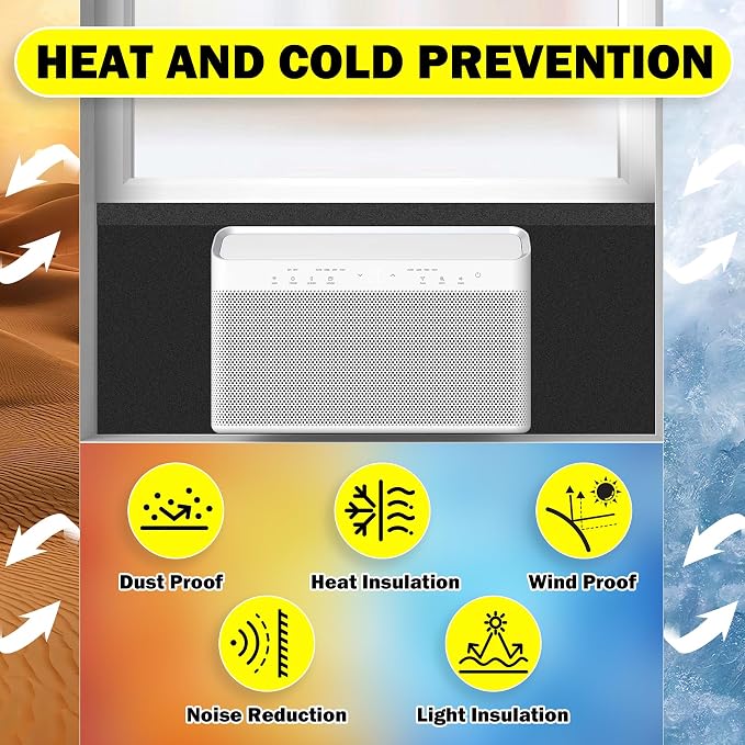 Window Air Conditioner Insulated Foam Side Panels, Weatherproof Window Ac Foam - Image 5