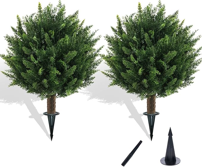 Chillchard 2 Pack UV Resistant Fake Bushes by Chillchard