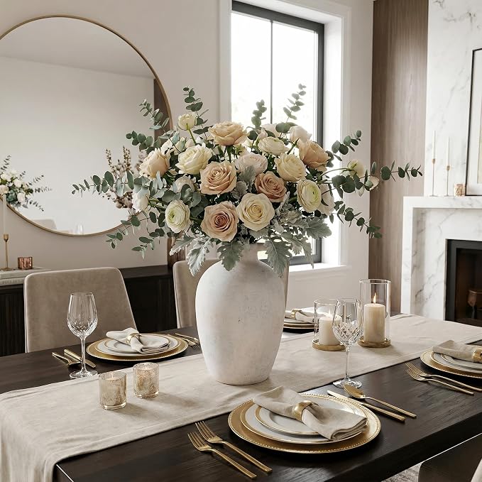 Ceramic Flower Vase with Handles - Image 5