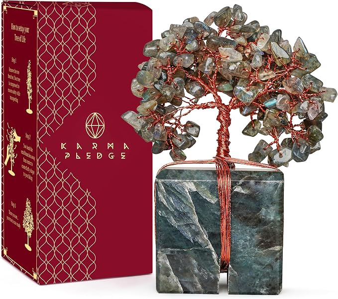 Chakra Tree of Life for Unique Gifts for Mom, Home and Office Decor, Handmade by KARMAPLEDGE